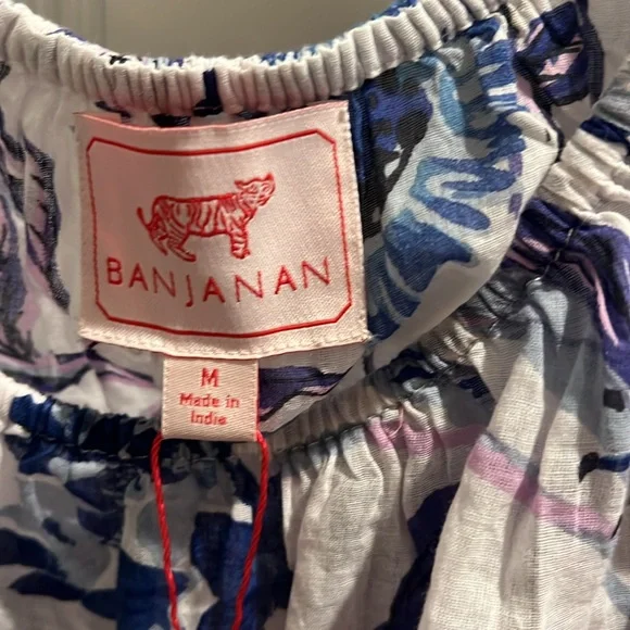 Banjanan Blue and Purple Midi Skirt Resort Wear